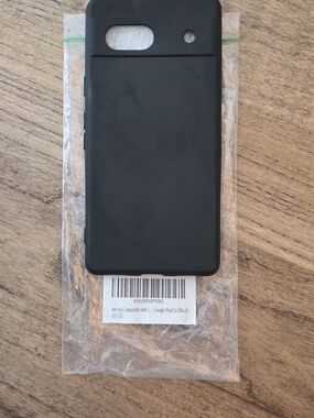 google Black Silicone Case for Pixel 7a - Slim Protective Cover